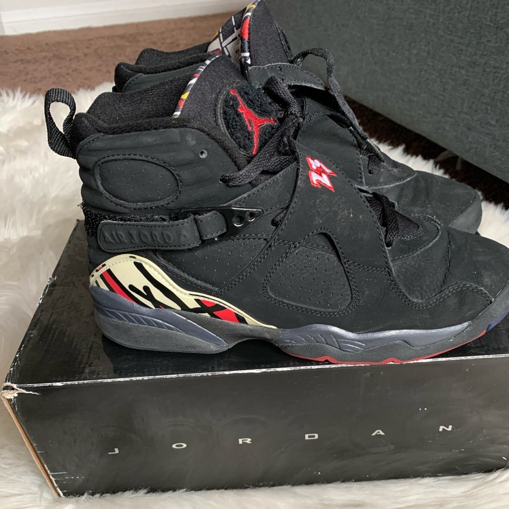 Preowned Jordan 8 Playoffs size 6.5